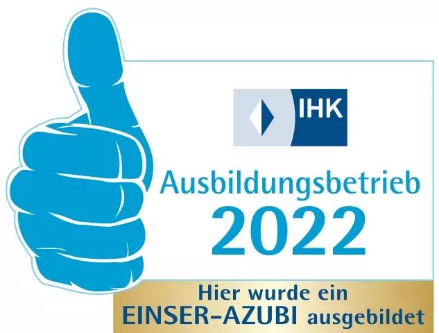 IHK Ausbildungsbetrieb 2022 Einser Azubi