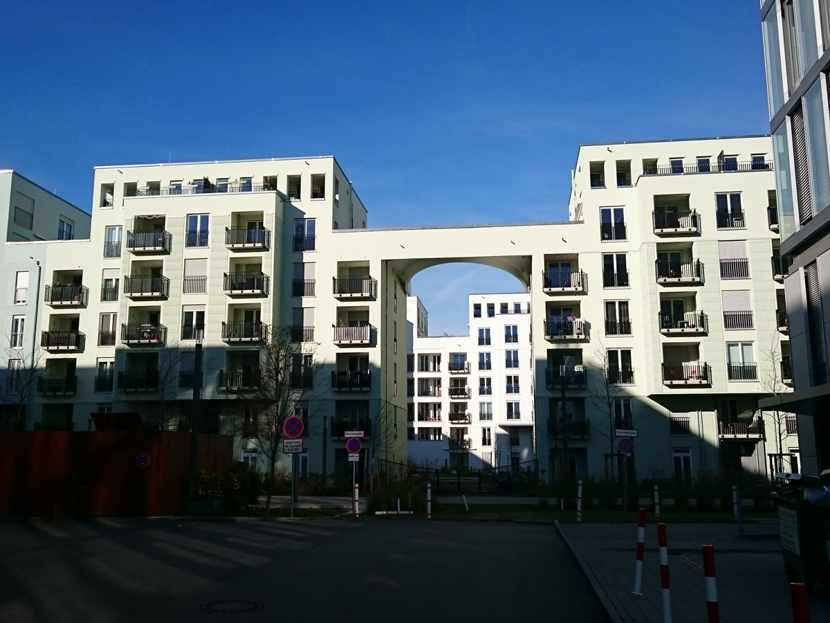 Wohnanlage mit Tiefgarage, München-Nord am Olympia Park – Neubau